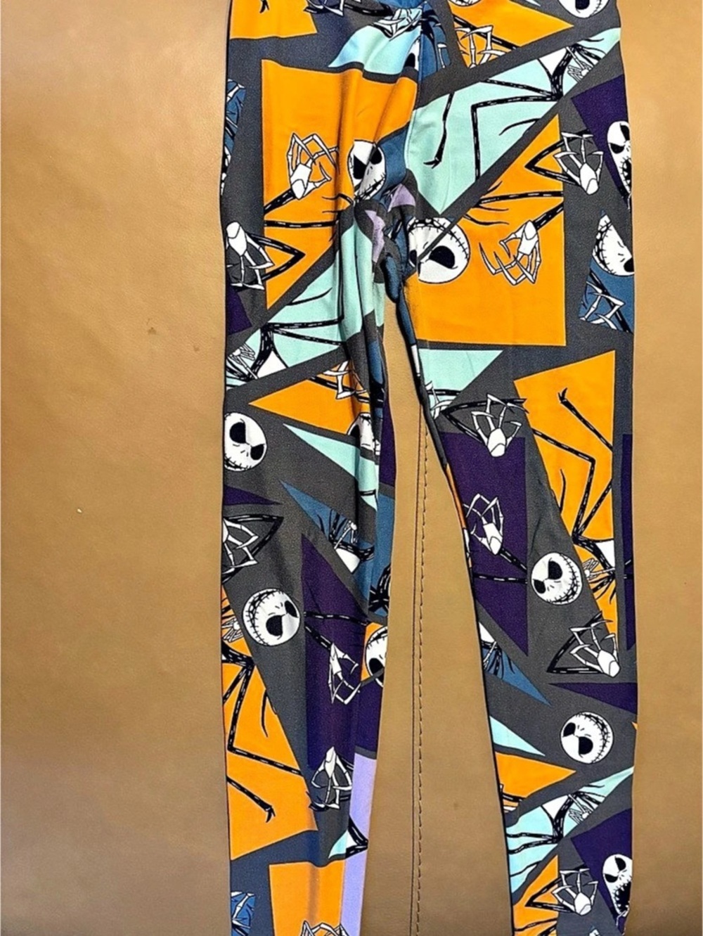 Disney Print Leggings in Purple & Orange Like New